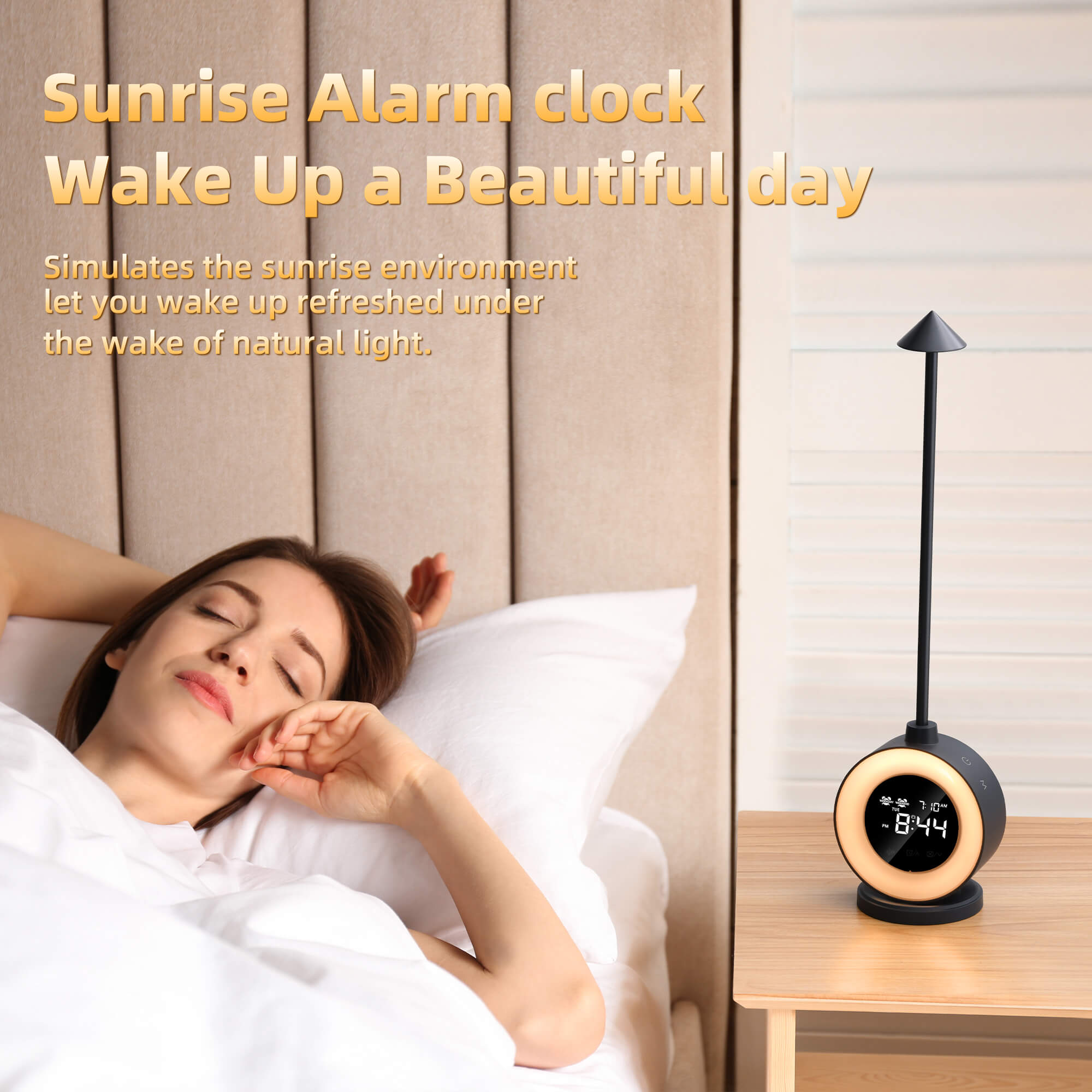 Capon LED Table Lamp with Digital Clock, Dimmable Night Light Touch Desk Lamp with White Noise, 2 Alarms, Wake-up Light, RGB Ambient Light, Aluminum Bedside Lamp for Girls Boys Teens Christmas Gifts Capon LED Table Lamp with Digital Clock, Dimmable Night Light Touch Desk Lamp with White Noise, 2 Alarms, Wake-up Light, RGB Ambient Light, Aluminum Bedside Lamp for Girls Boys Teens Christmas Gifts